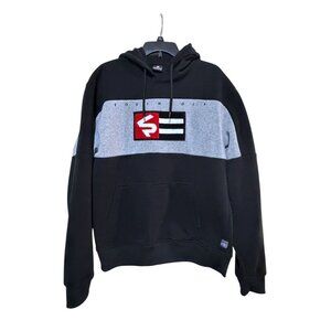 Y2K South Pole Logo Hoodie L Oversize Embroidered Terry Cloth Spellout Grunge